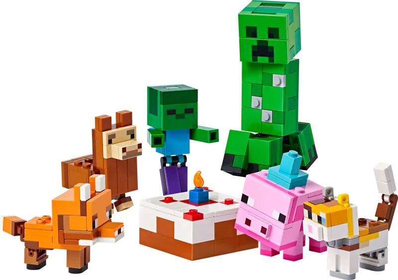 LEGO Minecraft 21281 Baby Pig's Birthday Celeb