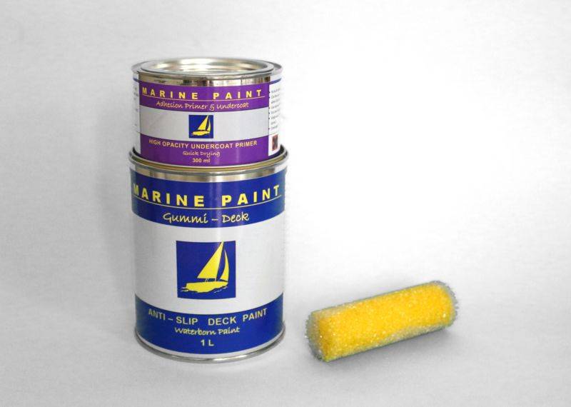 Marine Paint Gummi Deck + Primer + wałek