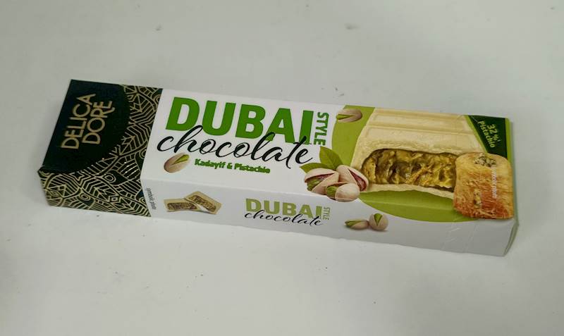 CZEKOLADA BIAŁA DUBAI STYLE 70g MILANO