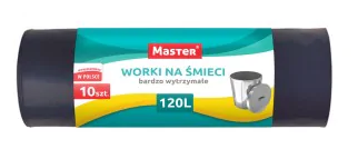 WORKI NA ODPADY 120l/10szt. bez taśmy MASTER (turkus)