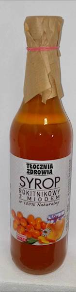 (19) SYROP ROKITNIK + MIÓD 500ml TŁOCZNIA ZDROWIA