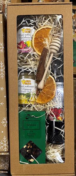 ZESTAW PREZENT. NR 5 (2 miody, syrop i herbata)