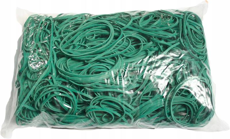 GUMKI RECEPTURKI 1kg 70mm 1,5 x 3 zielone