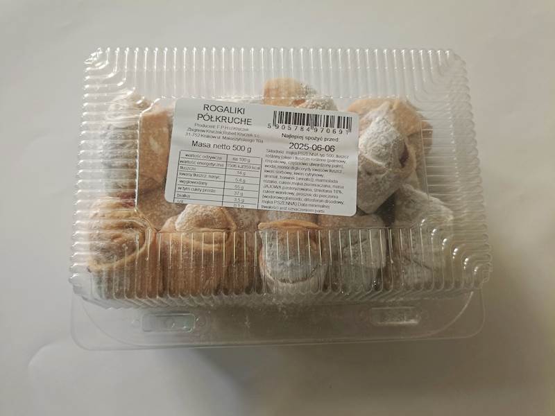 CIAST. ROGALIKI PÓŁKRUCHE 500g KRUCZEK