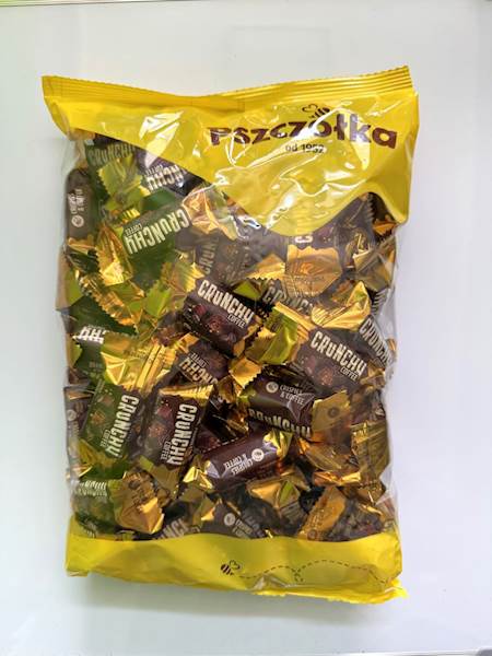 CUKIERKI CRUNCHY CRISPIES & COFFEE 1kg PSZCZÓŁKA