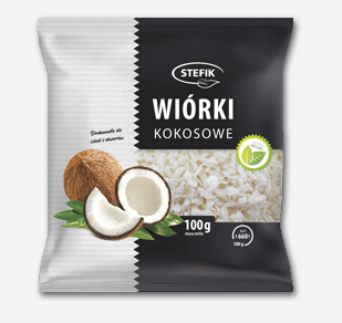 WIÓRKI KOKOSOWE 100g STEFIK
