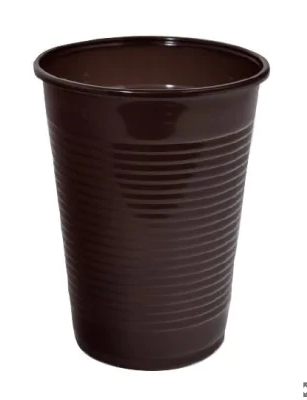 KUBKI BRĄZOWE 200ml plastik 100szt