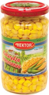 KUKURYDZA KONS. 0,370L słoik HEKTOR