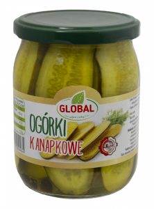 OGÓRKI KANAPKOWE 650G. GLOBAL