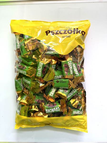 CUKIERKI CRUNCHY COCOA & PEANUTS 1kg PSZCZÓŁKA
