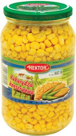 KUKURYDZA KONS. 0,9L słoik HEKTOR