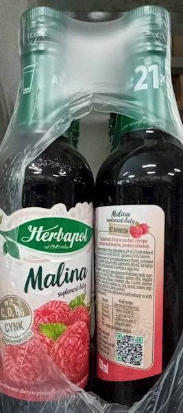 SYROP MALINA 420 ml HERBAPOL