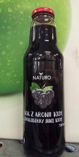 SOK Z ARONII 100% 750ml POLBIOECO