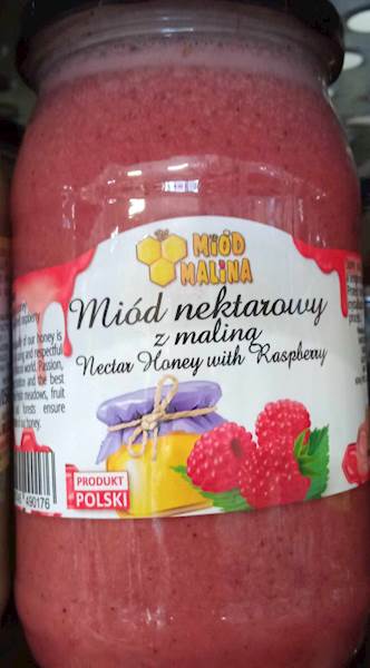 MIÓD NEKT. Z MALINĄ 1050g PL MM