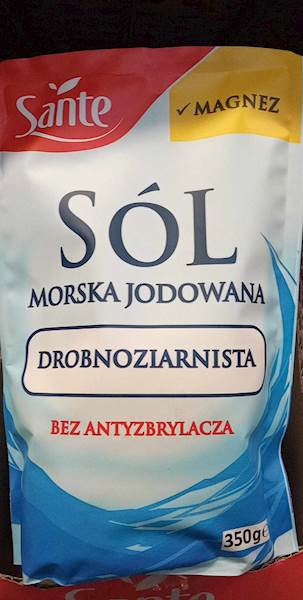 SÓL MORSKA Z MAGNEZEM 350g SANTE