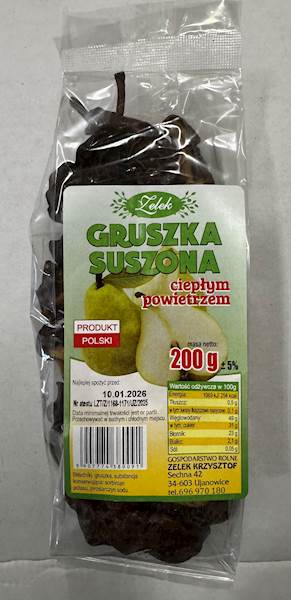 GRUSZKA SUSZONA  200g ZELEK