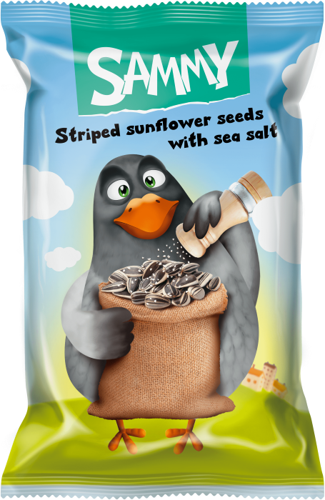 SŁONECZNIK SOLONY PRAŻ.  JUMBO XL 300g SAMMY