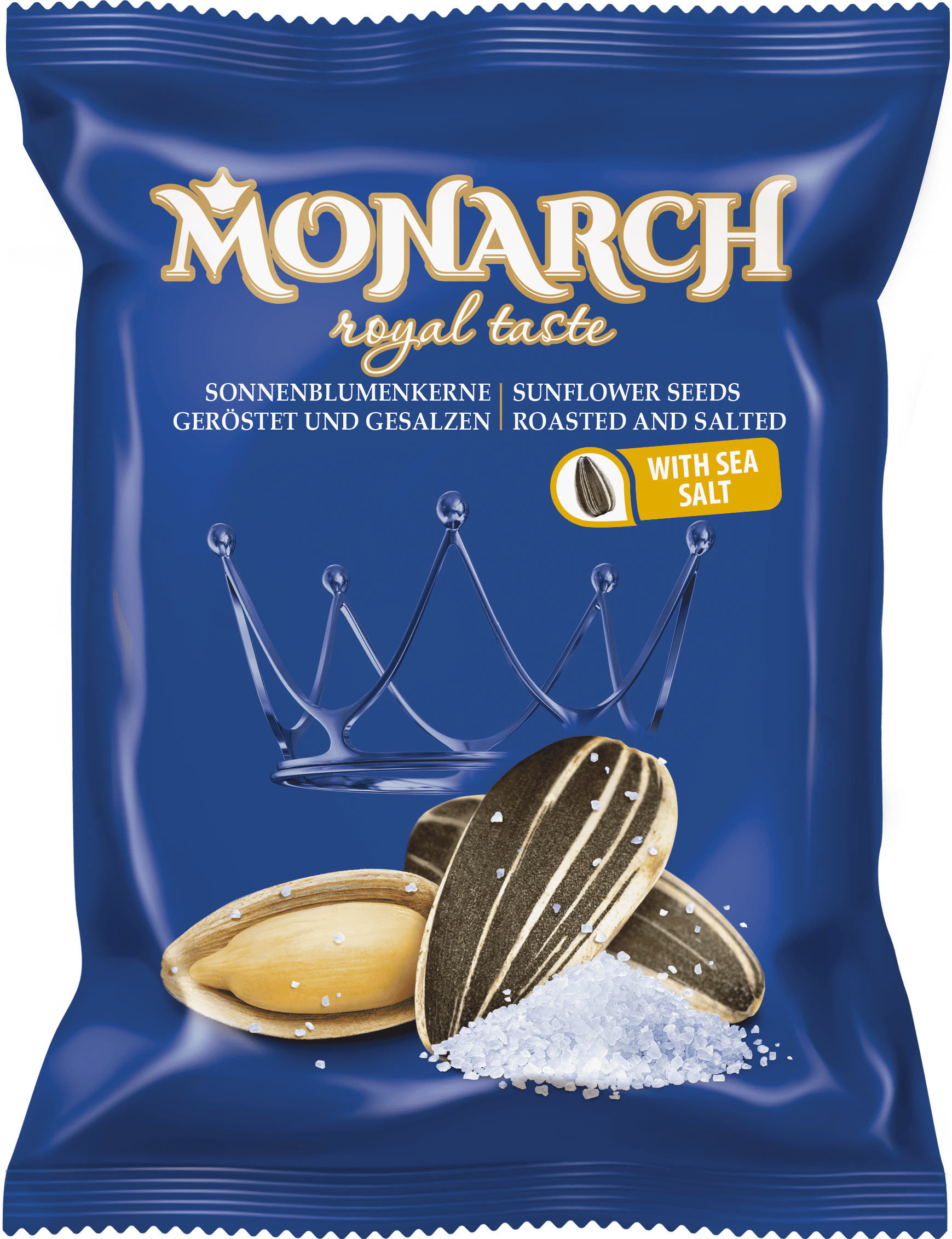 SŁONECZNIK SOLONY PRAŻ.  JUMBO XXL 100g*14 MONARCH