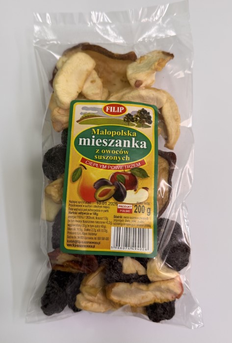 MIESZANKA owoce susz MAŁOPOLSKA 200g FILIP