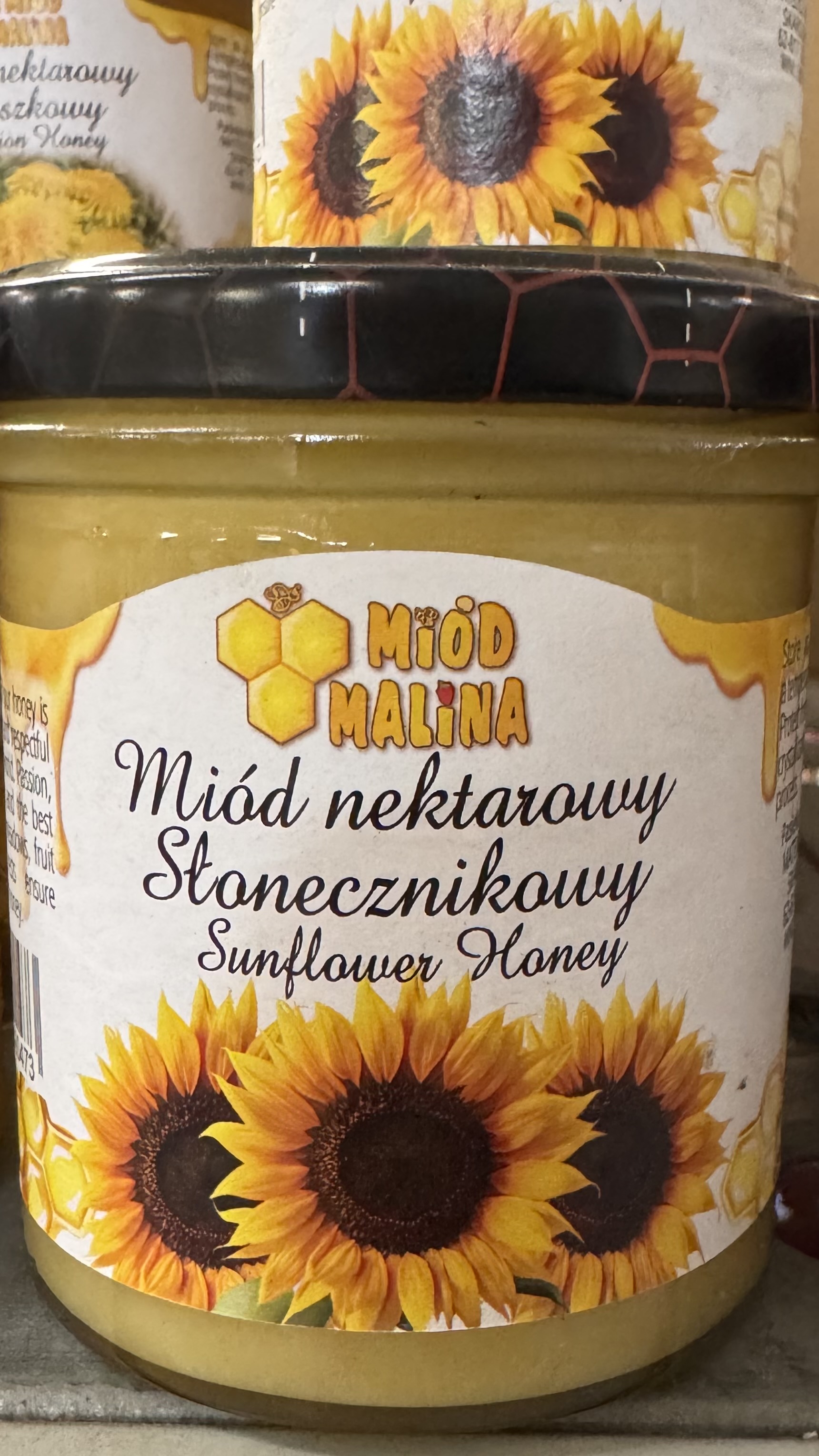 MIÓD NEKTAROWY słonecznikowy 450g MM