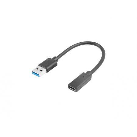 Kabel Lanberg USB 3.1 type-C(F) - USB-A(M) 15 cm