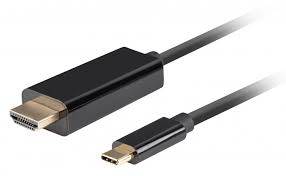 Kabel Lanberg USB C - HDMI 1.8m czarny 