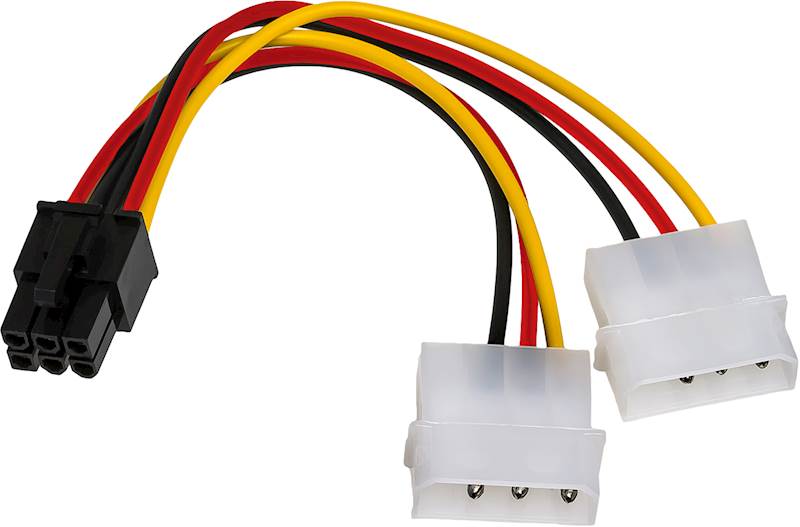 Kabel zasilający AKYGA 2x Molex do PCI-Express 6-p