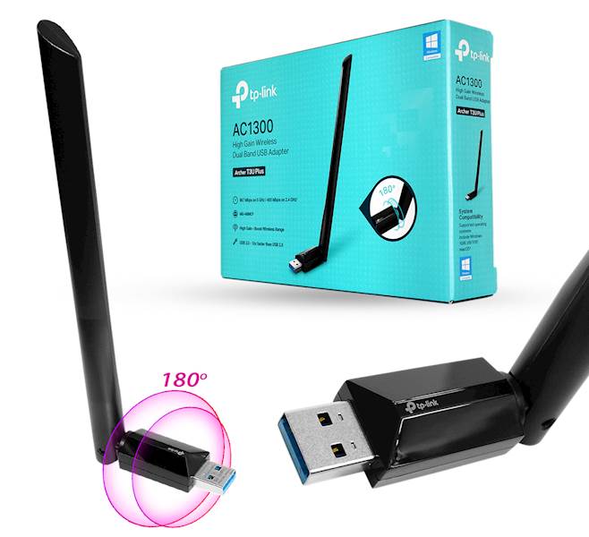 Karta sieciowa TP-Link Archer T3U Plus AC1300 USB 