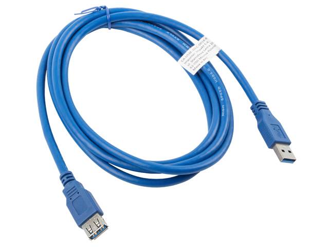 Przedłużacz USB 3.0 Lanberg AM-AF 1,8m niebieski