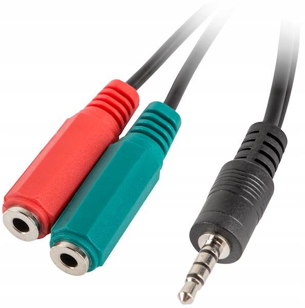 Adapter audio Logilink 2x 3.5mm 3pin ->3.5mm 4pin