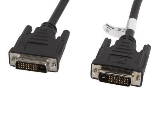 Kabel DVI Lanberg DVI-D (24+1) M/M 1,8m / OEM foli