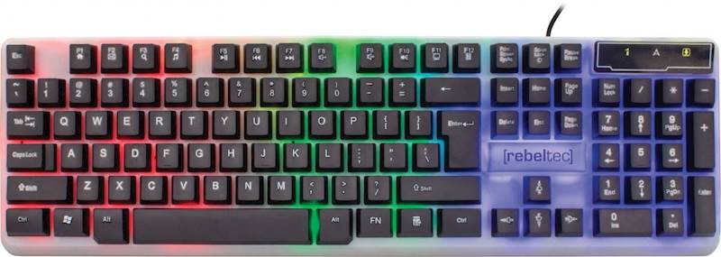 Klawiatura przewodowa Rebeltec NEON Gaming USB