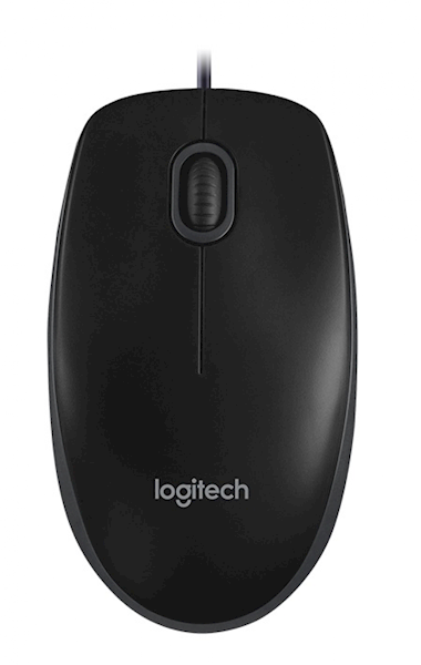 Logitech Mysz Optyczna przewodowa B100 Czarna