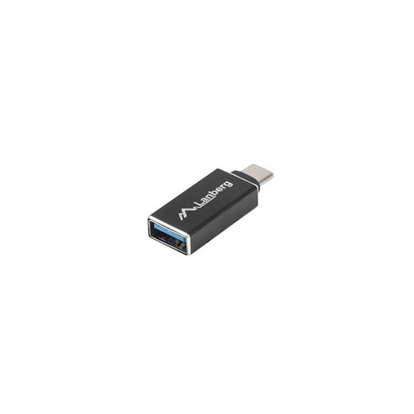 Adapter Lanberg USB type-C(F) - USB-A(F) 3.1 czarn