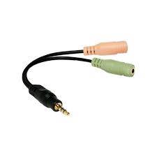Adapter audio LogiLink 3.5mm 4pin -> 2x 3.5mm 3pin
