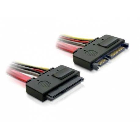 Delock kabel SATA przedłużacz (M/F) 7-pin + zasila
