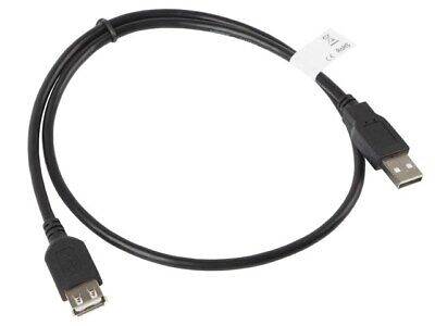 Lanberg przedłużacz kabla USB 2.0 AM-AF 70cm czarn