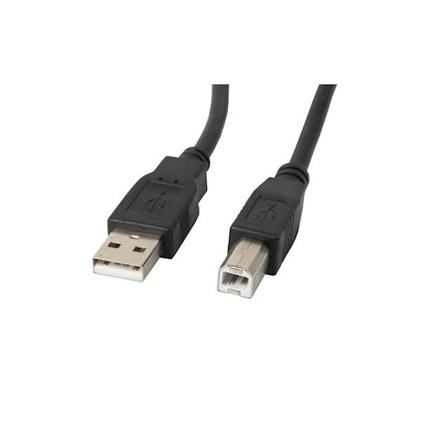 Lanberg kabel USB 2.0 AM-BM ferryt 1.8m czarny