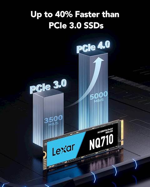 Lexar NQ710 Pci-e NVMe 500GB M2 500GB 4400/1700 MB