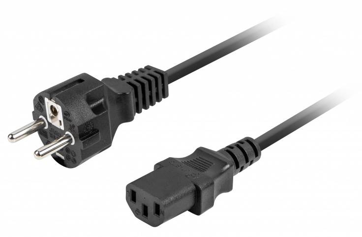 Kabel zasilający Lanberg CEE 7/7 -> IEC C13 1.8m p