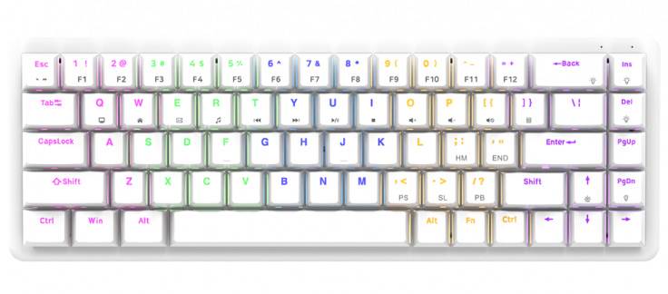 Klawiatura Rampage Rebel White Mech Red