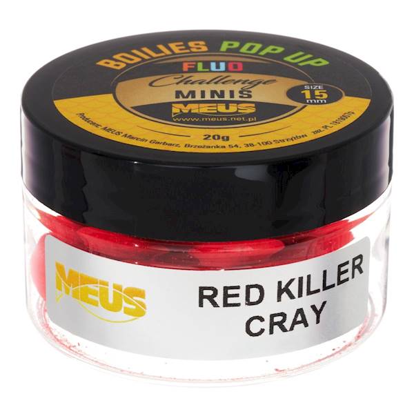 KULKI MEUS POP UP RED KILLER CRAY 15MM 20MM 20GR