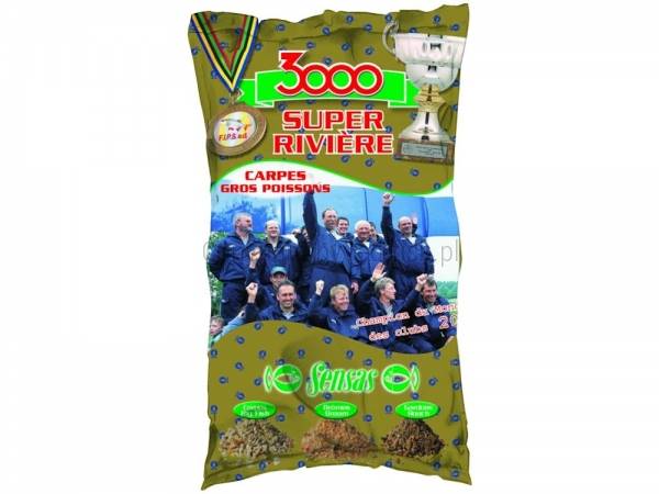 ZANĘTA SENSAS 3000 SUPER RIVIERE CARPES 1KG
