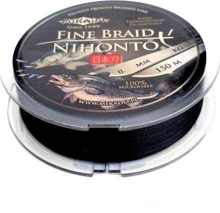 Plecionka Mikado Fine Braid czarna 0,08/150m