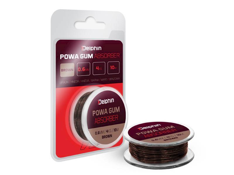 Delphin POWA GUM Absorbująca Brązowa 1,2MM 10KG 5M