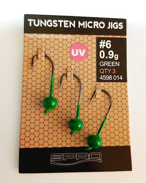 Główka micro jigs trout master #6 0,9g Green 3szt