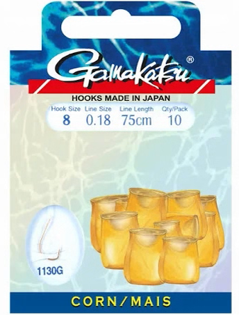 Gamakatsu Haczyki wiązane Corn 1130G 75cm rozm.8 