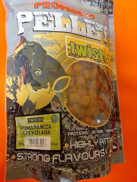 PELET 12MM POMARAŃCZA CZEKOLADA 700GRAM
