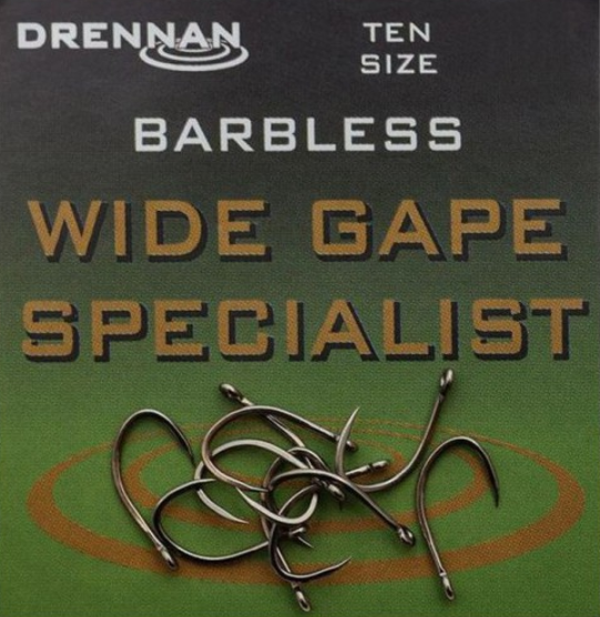 Haczyki DRENNAN Wide Gape Specialist Barbless nr 4