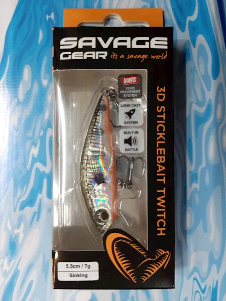 3D STICKLEBAIT TWITCH 5,5CM 7G SINKING OLIVE SMOLT